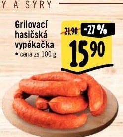 Klobása hasičská vypékačka