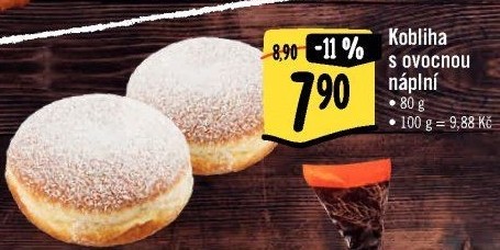 Kobliha s ovocnou náplní