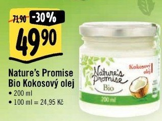 Kokosový olej bio Nature'