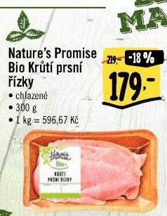 Krůtí prsní řízky bio Nature'