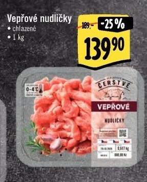 Maso vepřové nudličky Albert