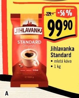 Mletá káva Standard Jihlavanka