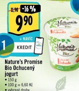 Ochucený jogurt bio Nature'