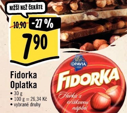 Oplatky Fidorka Opavia