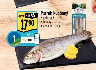 Pstruh kuchaný Albert