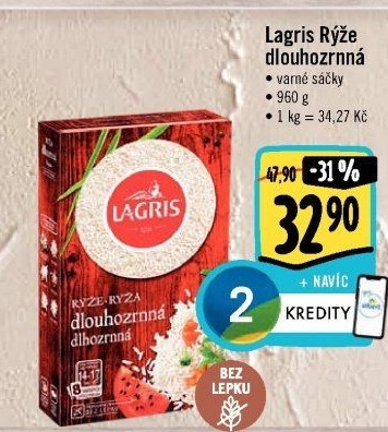 Rýže dlouhozrnná Lagris