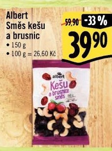 Směs kešu a brusinek Albert