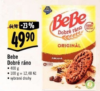 Sušenky BeBe Dobré ráno Opavia