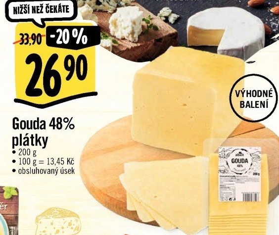 Sýr Gouda 48% Albert