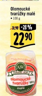 Sýr tvarůžky olomoucké A.W.