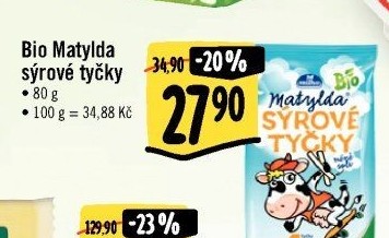 Sýrové tyčky bio Matylda Milko
