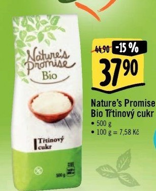 Třtinový cukr bio Nature'