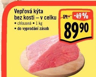 Vepřová kýta bez kosti