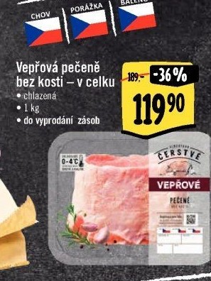 Vepřová pečeně bez kosti Albert