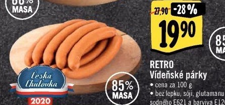 Vídeňské párky Albert Retro