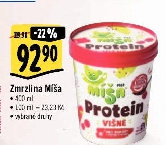 Zmrzlina proteinová v kelímku Míša