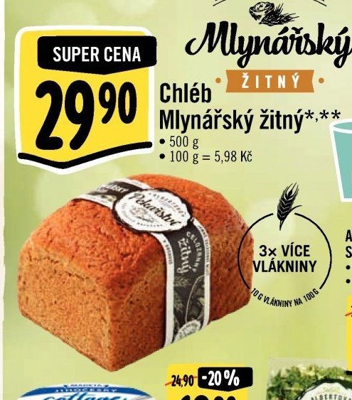 Chléb Mlynářský žitný
