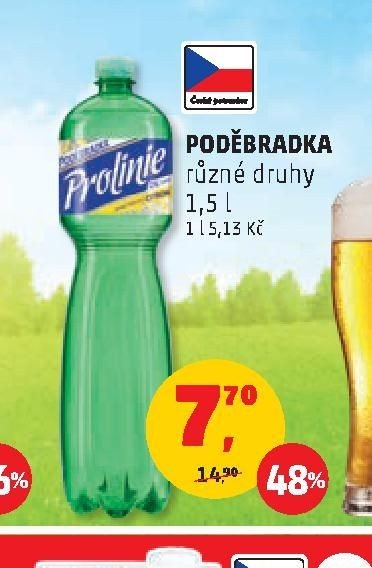 Poděbradka různé druhy 1,5 l