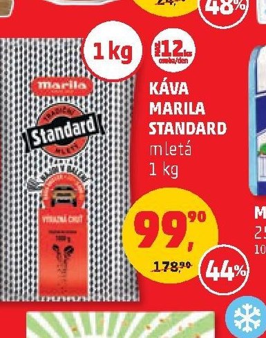 Káva Marila Standard mletá 1 kg