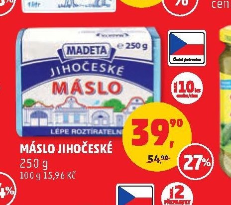Máslo Jihočeské 250 g