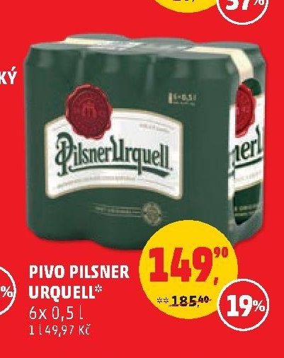 Pivo Pilsner Urquell 6x 0,5 l