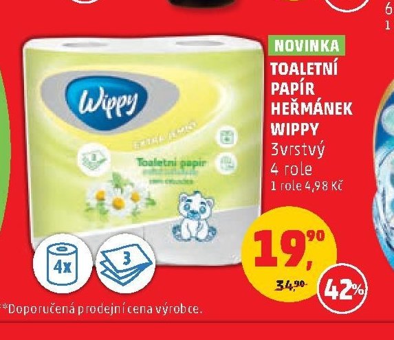 Toaletní papír Wippy 4 role