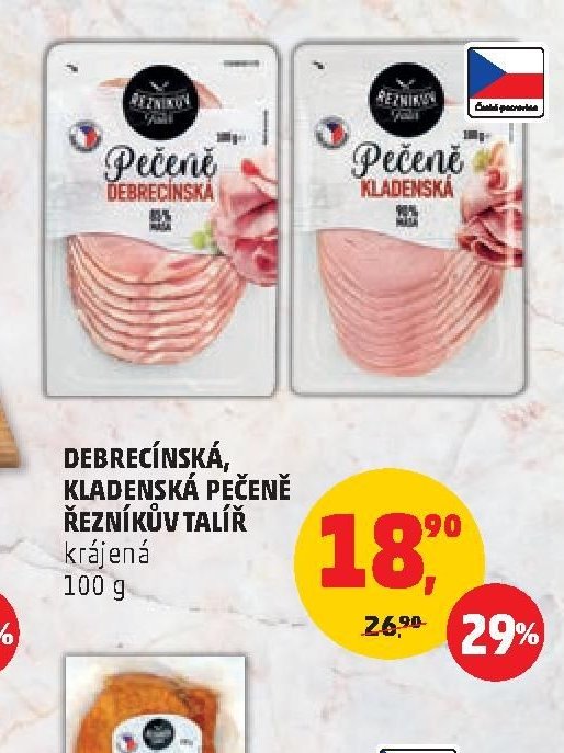 DEBRECÍNSKÁ, KLADENSKÁ PEČENĚ ŘEZNÍKŮV TALÍŘ