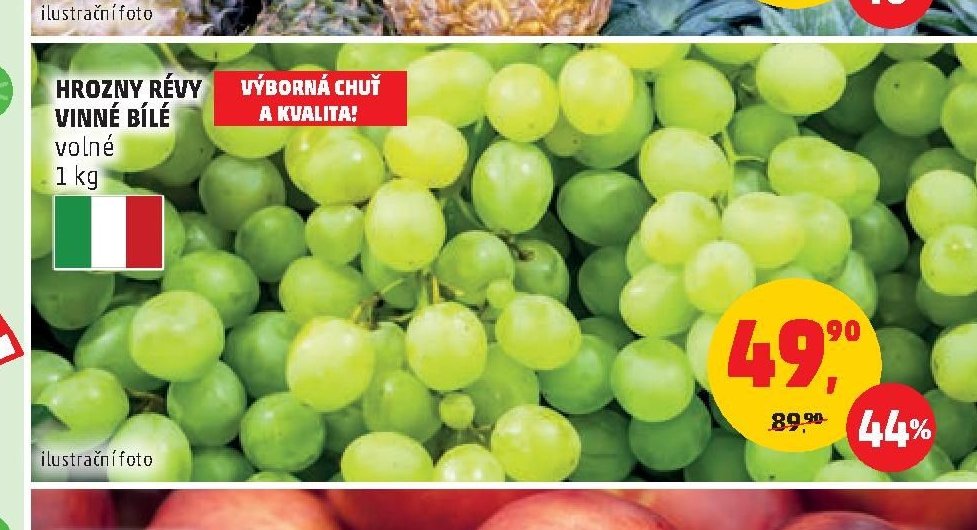 Hrozny révy vinné bílé