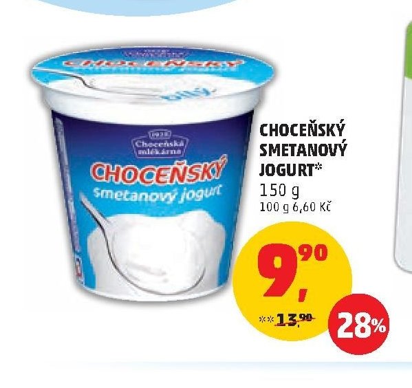 Choceňský smetanový jogurt