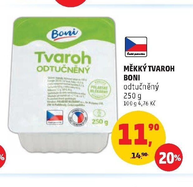 Měkký tvaroh Boni