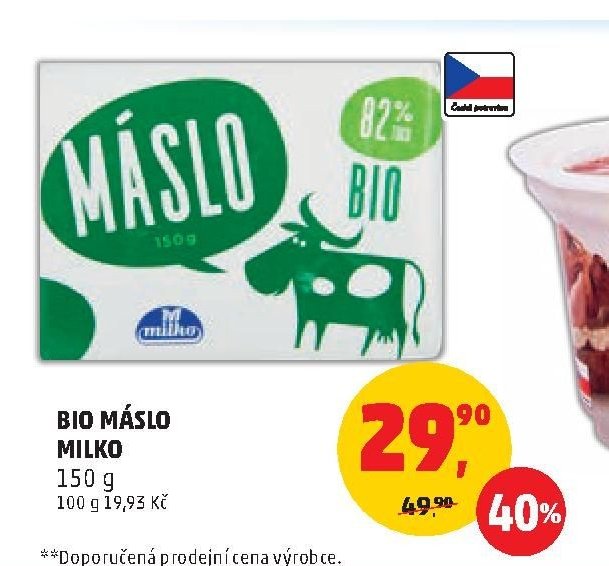 Bio máslo Milko