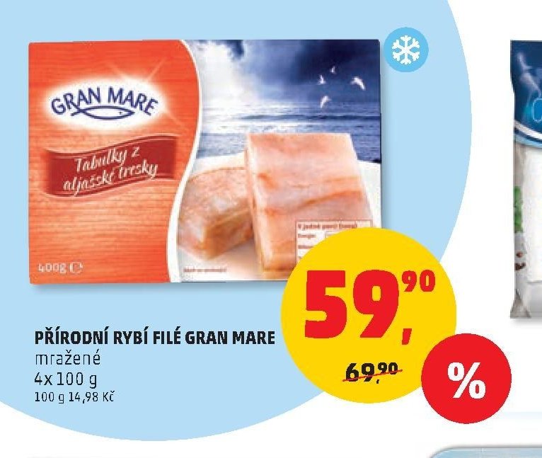 Přírodní rybí filé Gran Mare