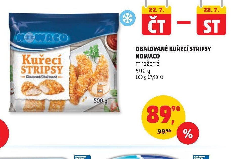 Obalované kuřecí stripsy Nowaco