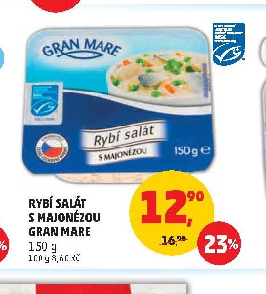 Rybí salát s majonézou Gran Mare