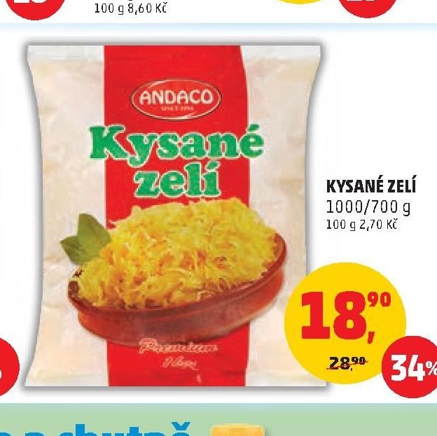 Kysané zelí Andaco