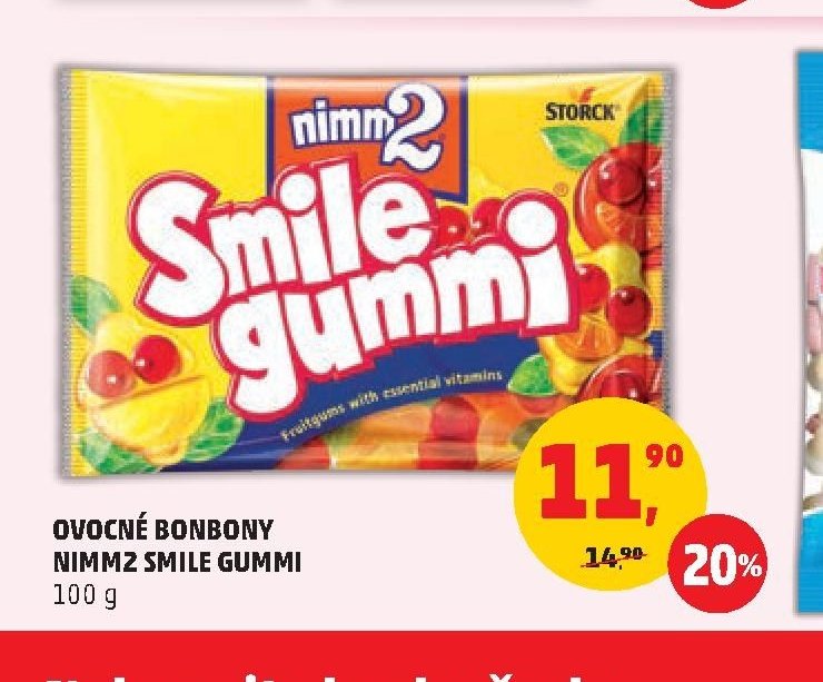 Ovocné bonbony Nimm2 Smile Gummi