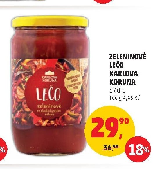 ZELENINOVÉ LEČO KARLOVA KORUNA