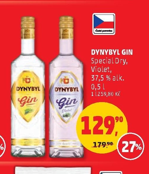 DYNYBYL GIN Special Dry, Violet, 37,5 % alk. 0,5 l