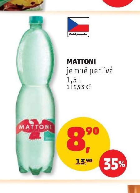 MATTONI jemně perlivá