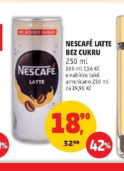 NESCAFÉ LATTE BEZ CUKRU