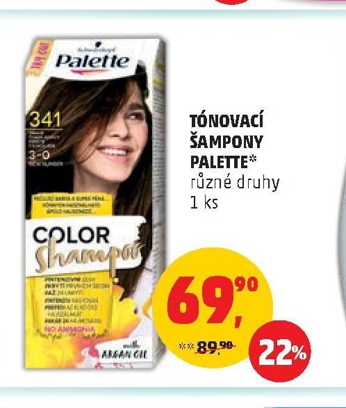 Tónovací šampony Palette