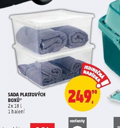 Sada plastových boxů