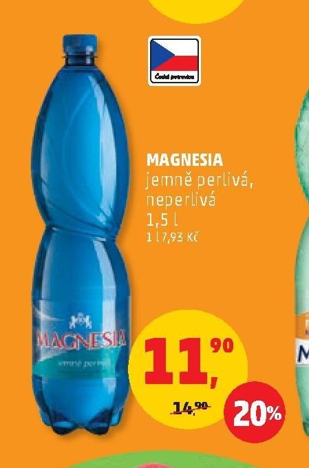 MAGNESIA jemně perlivá, neperlivá 1,5 l