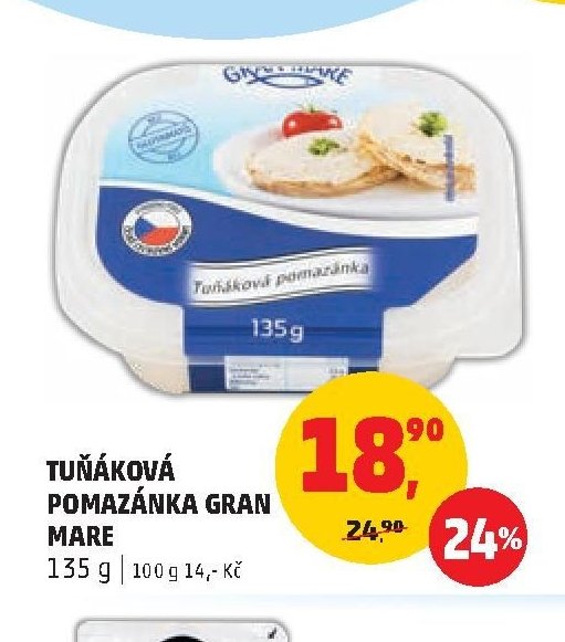 Tuňáková pomazánka Gran Mare