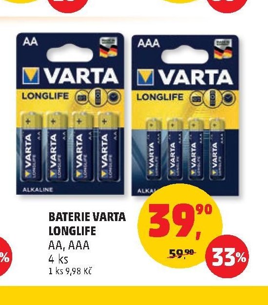 Baterie Varta Longlife