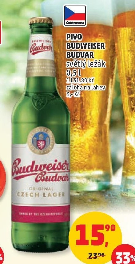 PIVO BUDWEISER BUDVAR