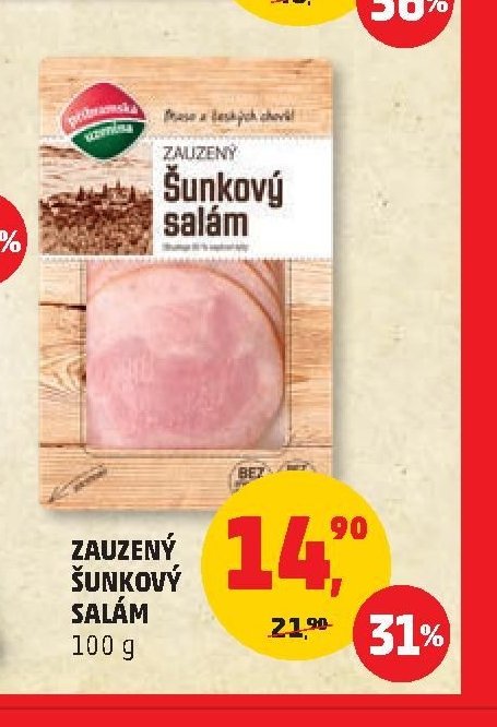 Zauzený šunkový salám