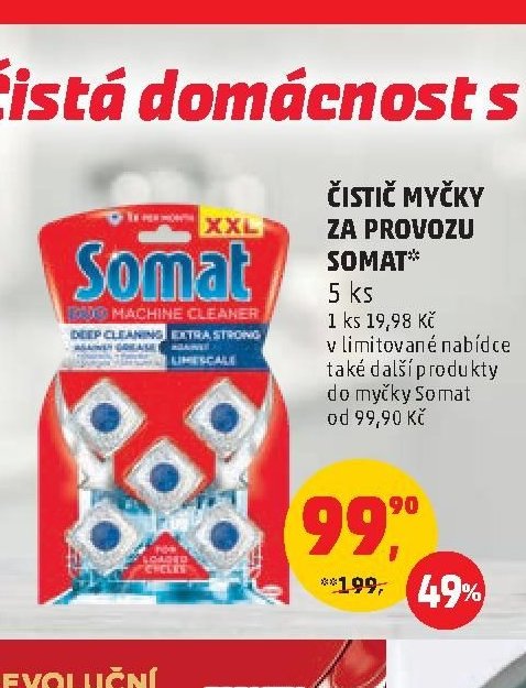 Čistič myčky Somat