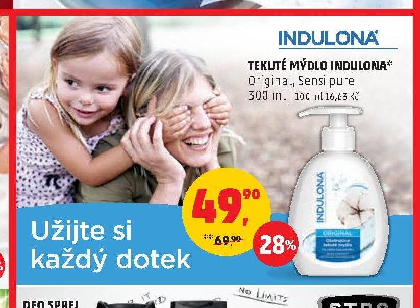 Tekuté mýdlo Indulona
