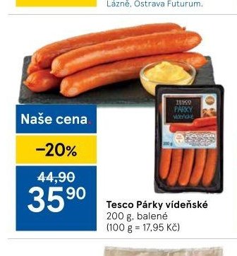 Tesco Párky vídeňské